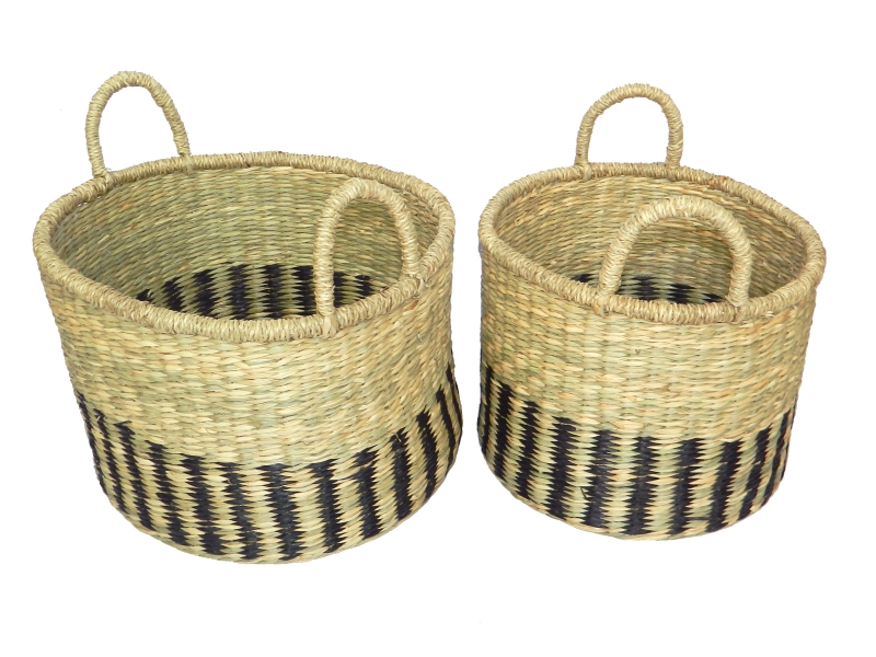 2 pc seagrass storages 2 tone